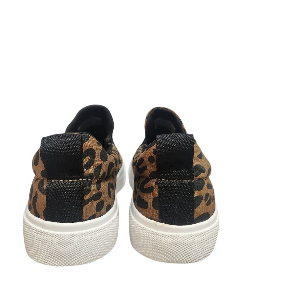 JENN ARDOR Women Classic Slip-On Sneakers Flats Brown Black Leopard Womens 7 - Picture 4 of 8